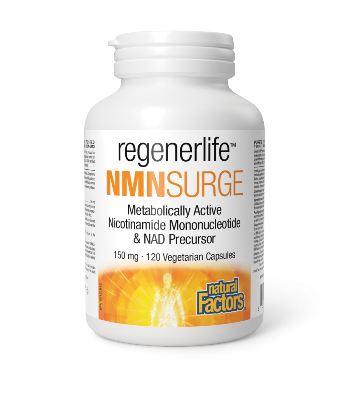 Natural Factors RegenerLife NMNSurge 150 mg 120 Vegetarian Capsules | 每天不同折扣, 全网最低价格 | 种类齐全的保健品店铺 VITASHOP, 只有你想不到, 没有你买不到 !