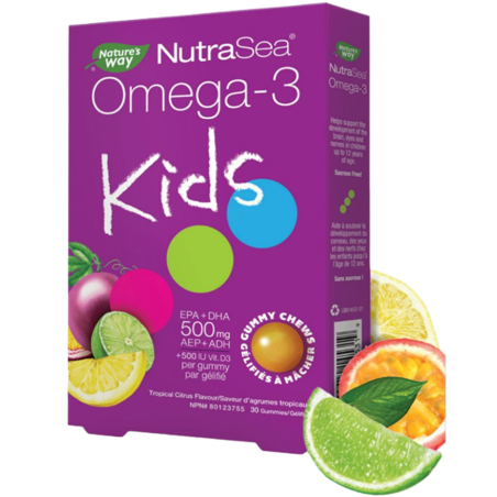 Nature's Way NutraSea Omega-3 Kids Tropical Citrus 30 Gummies | 매일 업데이트되는 특가 상품 | VITASHOP