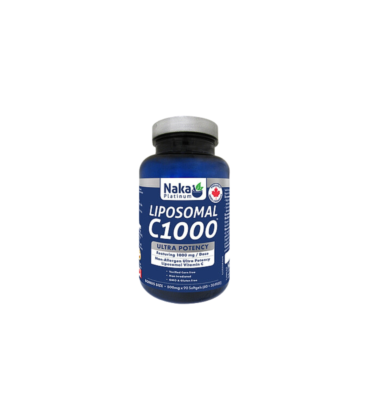 Naka Platinum Liposomal C1000 500mg 90 Softgels