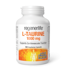 Natural Factors RegenerLife L-Taurine 1000 mg 120 Vegetarian Capsules | Unbeatable Prices, Daily Deals | VITASHOP
