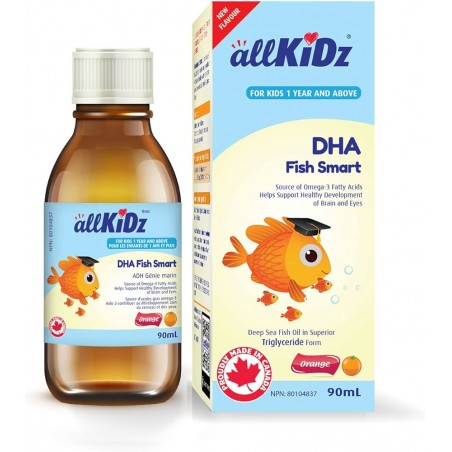 allKIDZ DHA 피쉬 스마트 90 mL | 매일 업데이트되는 특가 상품 | VITASHOP