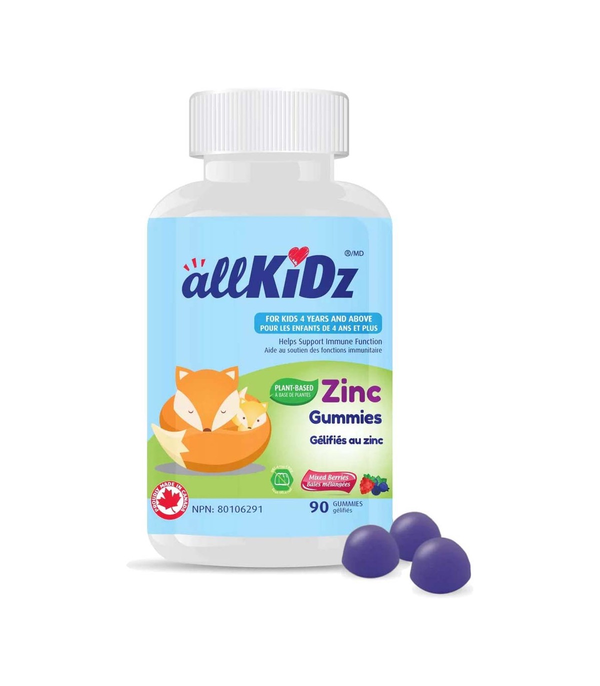 Allkidz Zinc Gummies 90 Gummies