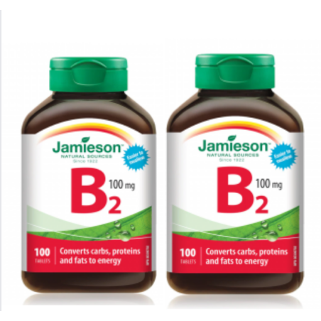 Jamieson [2 for Deal] 维生素 B2100 片 | 每天不同折扣, 全网最低价格 | 种类齐全的保健品店铺 VITASHOP, 只有你想不到, 没有你买不到 !