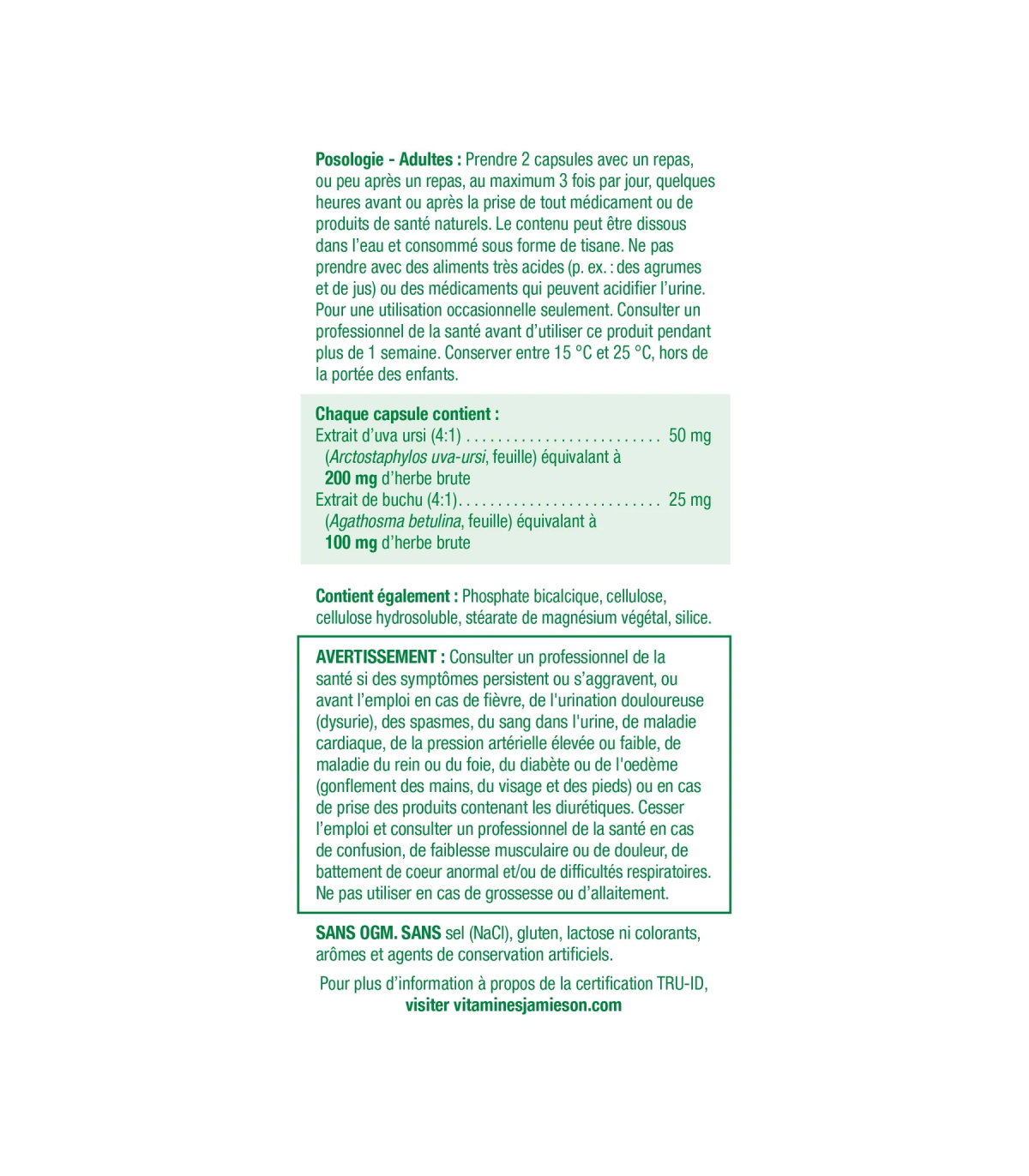 Jamieson [2 for Deal] Herbal Complex Diuretic 60 Capsules | Unbeatable Prices, Daily Deals | VITASHOP