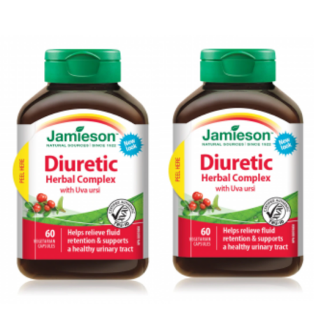 Jamieson [2 for Deal] Herbal Complex Diuretic 60 Capsules | Unbeatable Prices, Daily Deals | VITASHOP