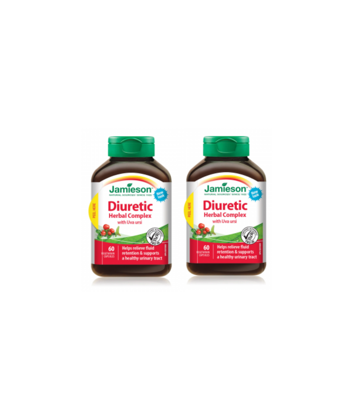 Jamieson [2 for Deal] Herbal Complex Diuretic 60 Capsules | Unbeatable Prices, Daily Deals | VITASHOP