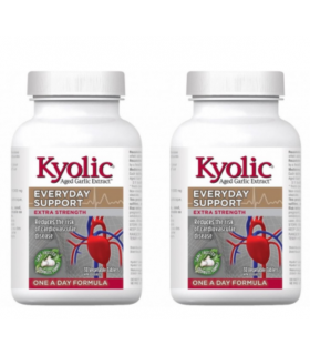 Kyolic [2 for Deal] 키욜릭 Extra Strength 1000 mg One A Day 60 식물성 캡슐 | 매일 업데이트되는 특가 상품 | VITASHOP