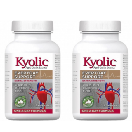Kyolic [2 for Deal] Extra Strength 1000 mg One A Day 60 Vegi Capsules | Unbeatable Prices, Daily Deals | VITASHOP