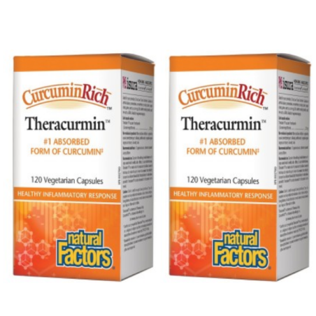 Natural Factors [2 for Deal] CurcuminRich Theracurmin, 120 Vegetarian Capsules | Unbeatable Prices, Daily Deals | VITASHOP