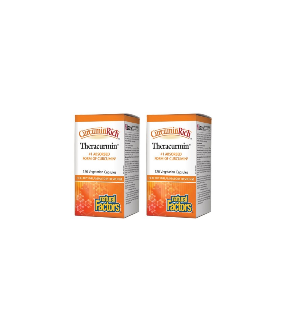 Natural Factors [2 for Deal] 커큐민리치 테라큐민, 120 베지테리언 캡슐 | 뛰어난 가격, 일일 특가 | VITASHOP