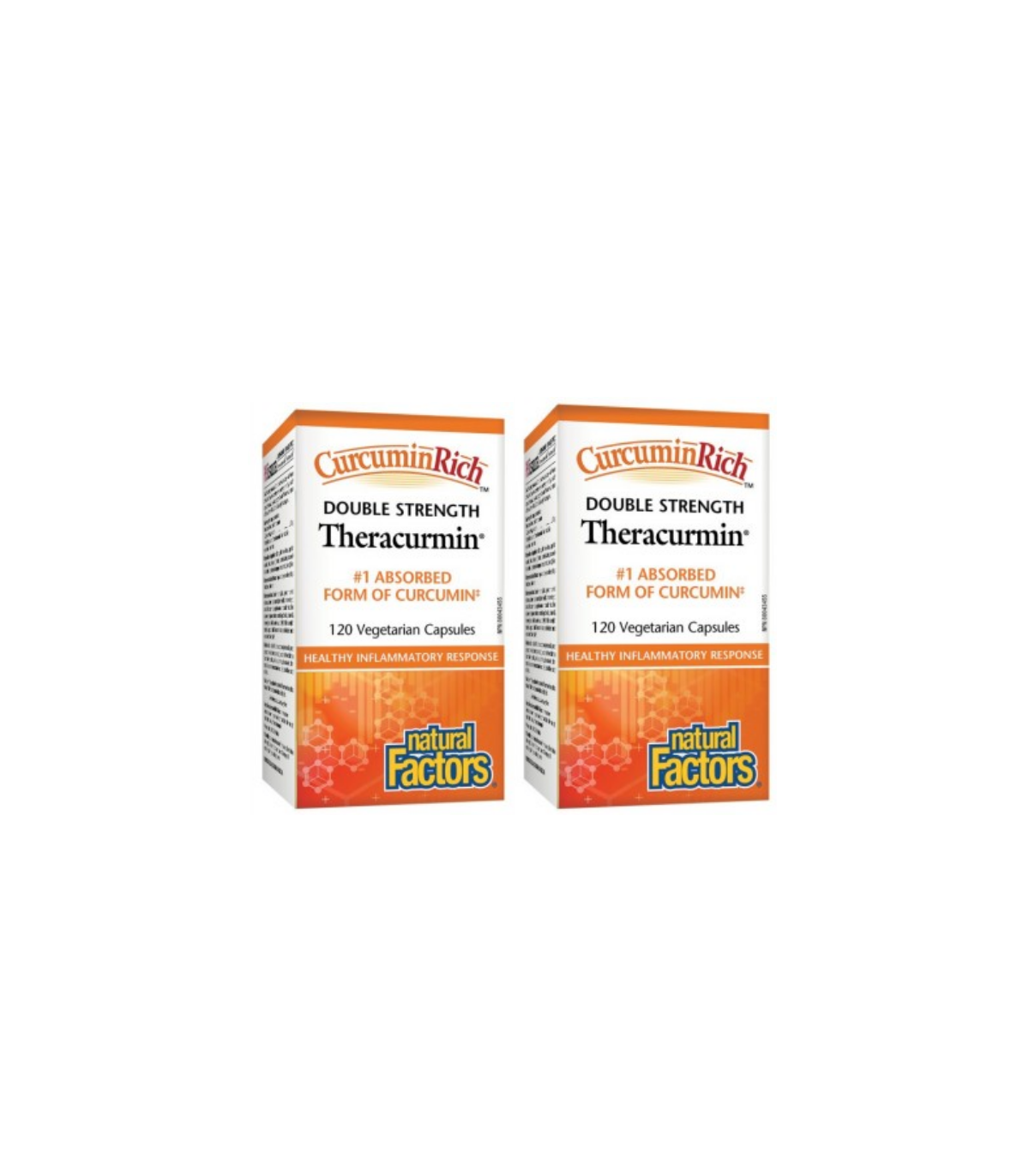Natural Factors [2 for Deal] CurcuminRich Theracurmin Double Strength, 120 Vegetarian Capsules | Unbeatable Prices, Daily Deals