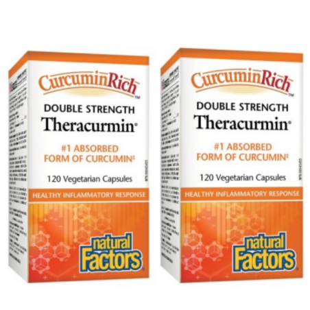 Natural Factors [2 for Deal] CurcuminRich Theracurmin Double Force, 120 Gélules Végétariennes | Prix imbattables, offres quotidi