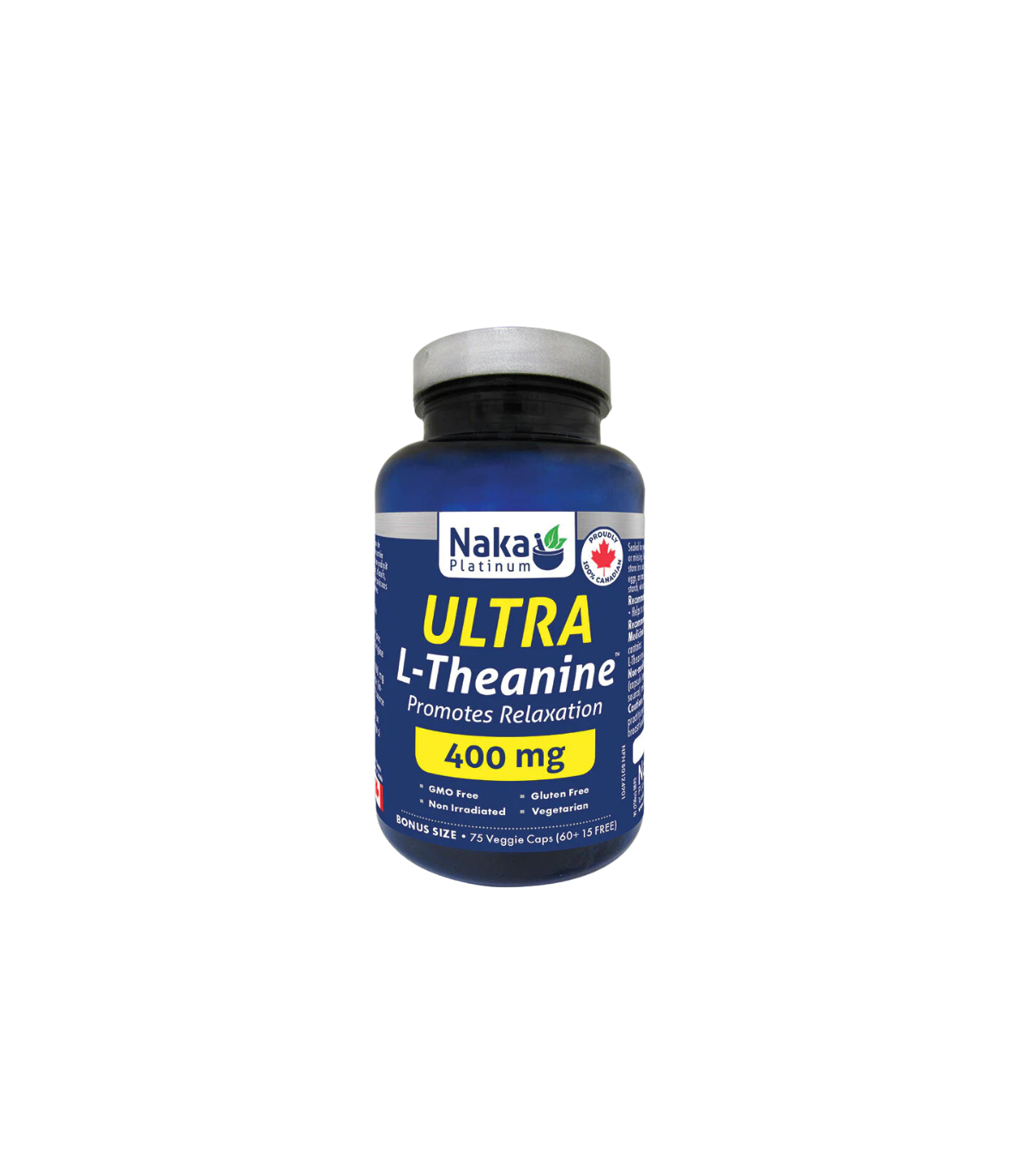 Naka 플래티넘 울트라 L-테아닌 400 mg 75 식물성 캡슐 | 매일 업데이트되는 특가 상품 | VITASHOP