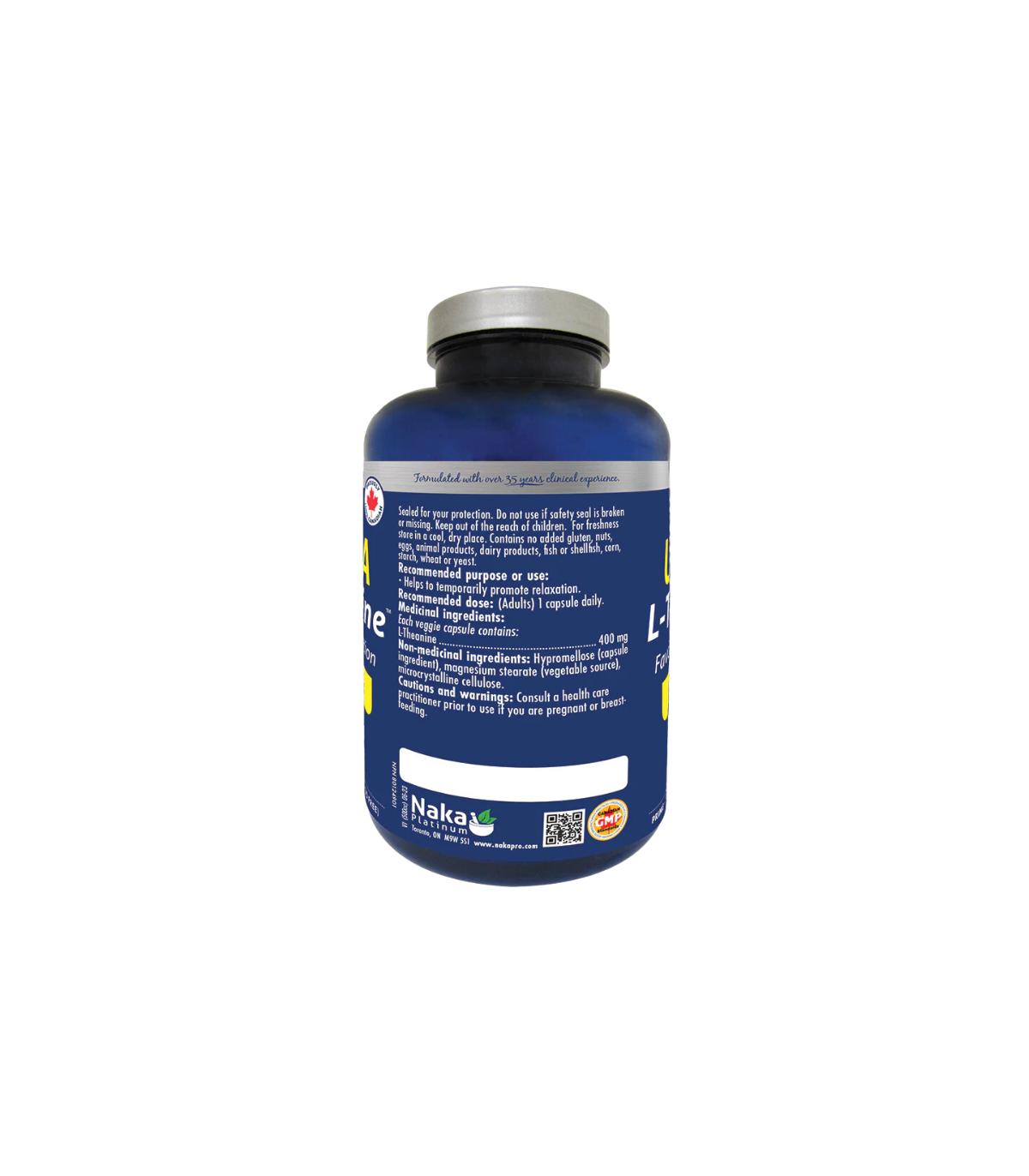 Naka Platinum Ultra L-Theanine 400 mg 150 Veggie caps | 매일 업데이트되는 특가 상품 | VITASHOP