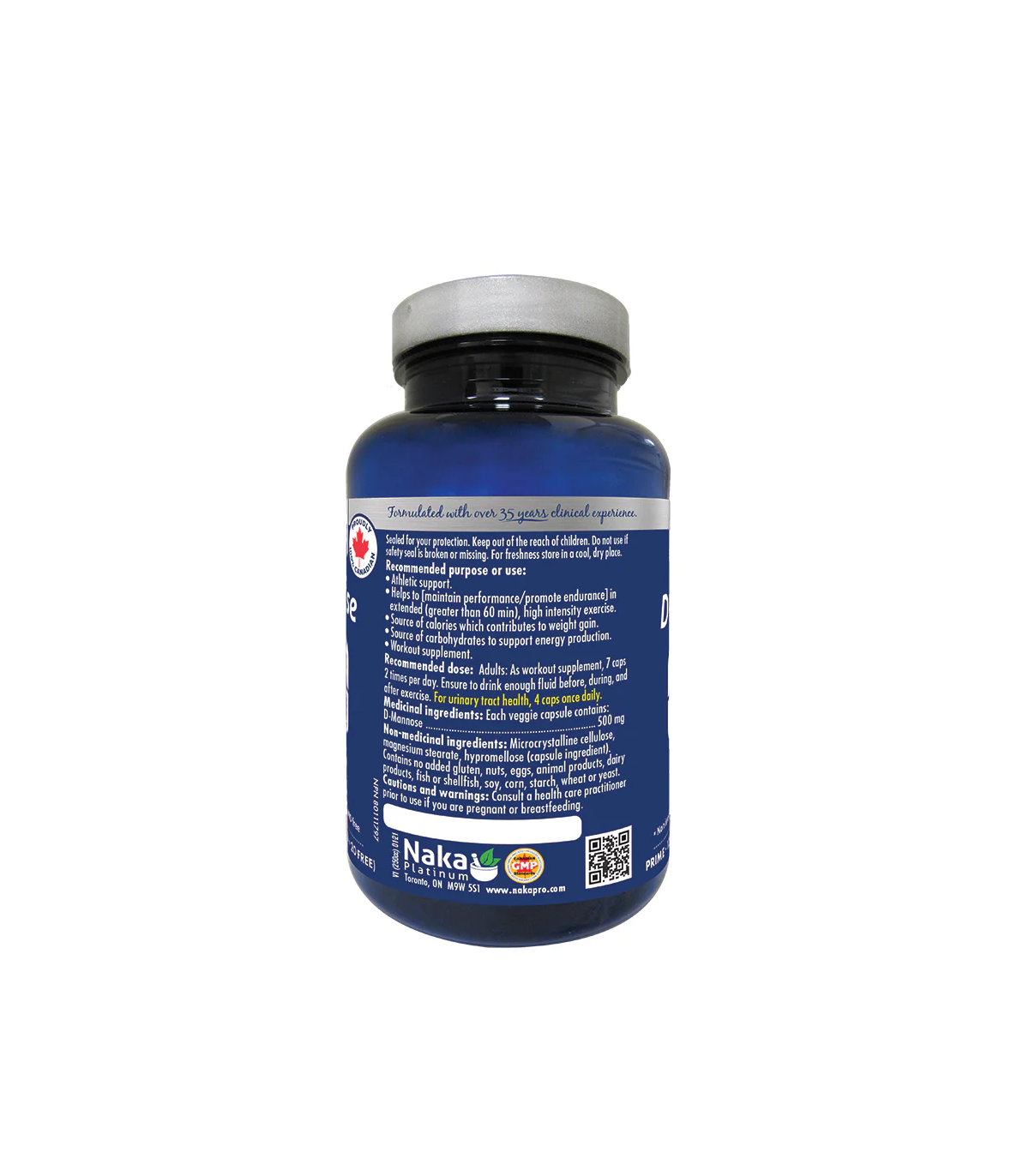 Platinum D Mannose 120 Vegi Capsules | Safest & Easiest Shopping Vitamins Online | VITASHOP