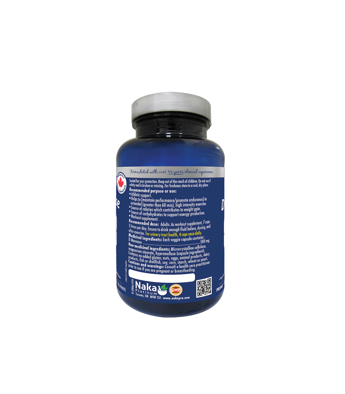 Platinum D Mannose 120 Vegi Capsules | Safest & Easiest Shopping Vitamins Online | VITASHOP