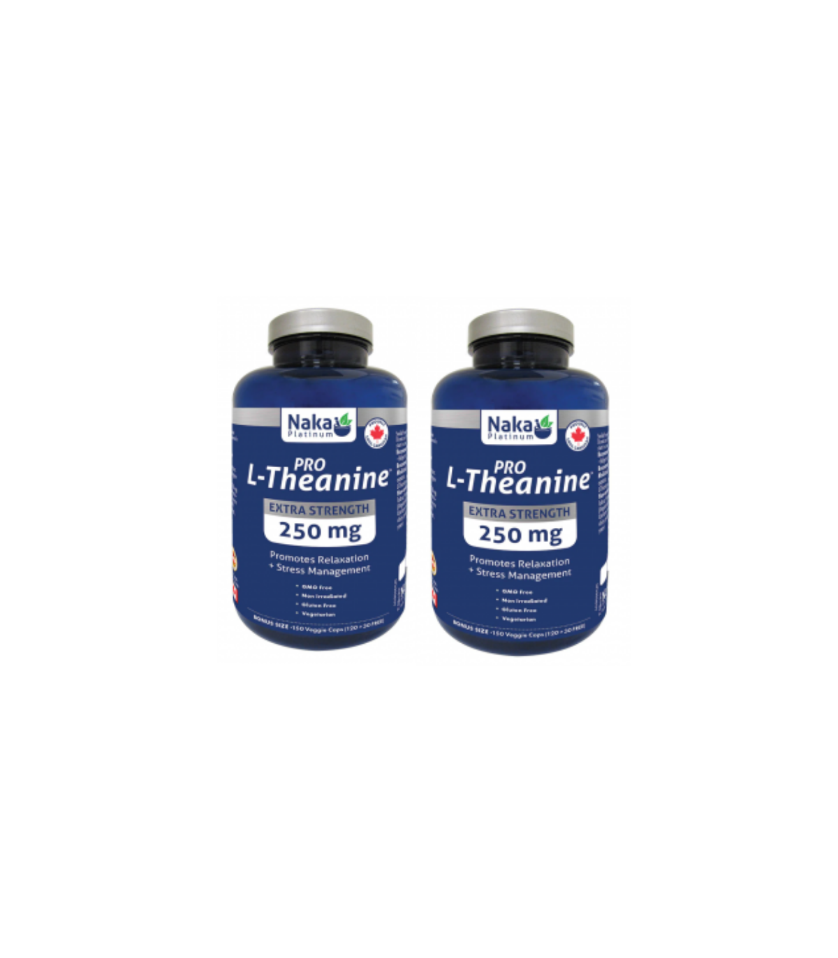 Naka [2 for Deal] 나카 플래티넘 프로 L-테아닌 250 mg 150 식물성 캡슐 | 매일 업데이트되는 특가 상품 | VITASHOP