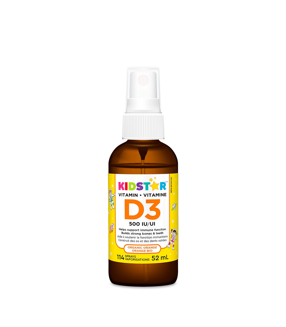 Vitamin D3 Spray Organic Orange 52 mL | Safest & Easiest Shopping Vitamins Online | VITASHOP