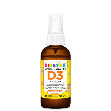 Vitamin D3 Spray Organic Orange 52 mL | Safest & Easiest Shopping Vitamins Online | VITASHOP
