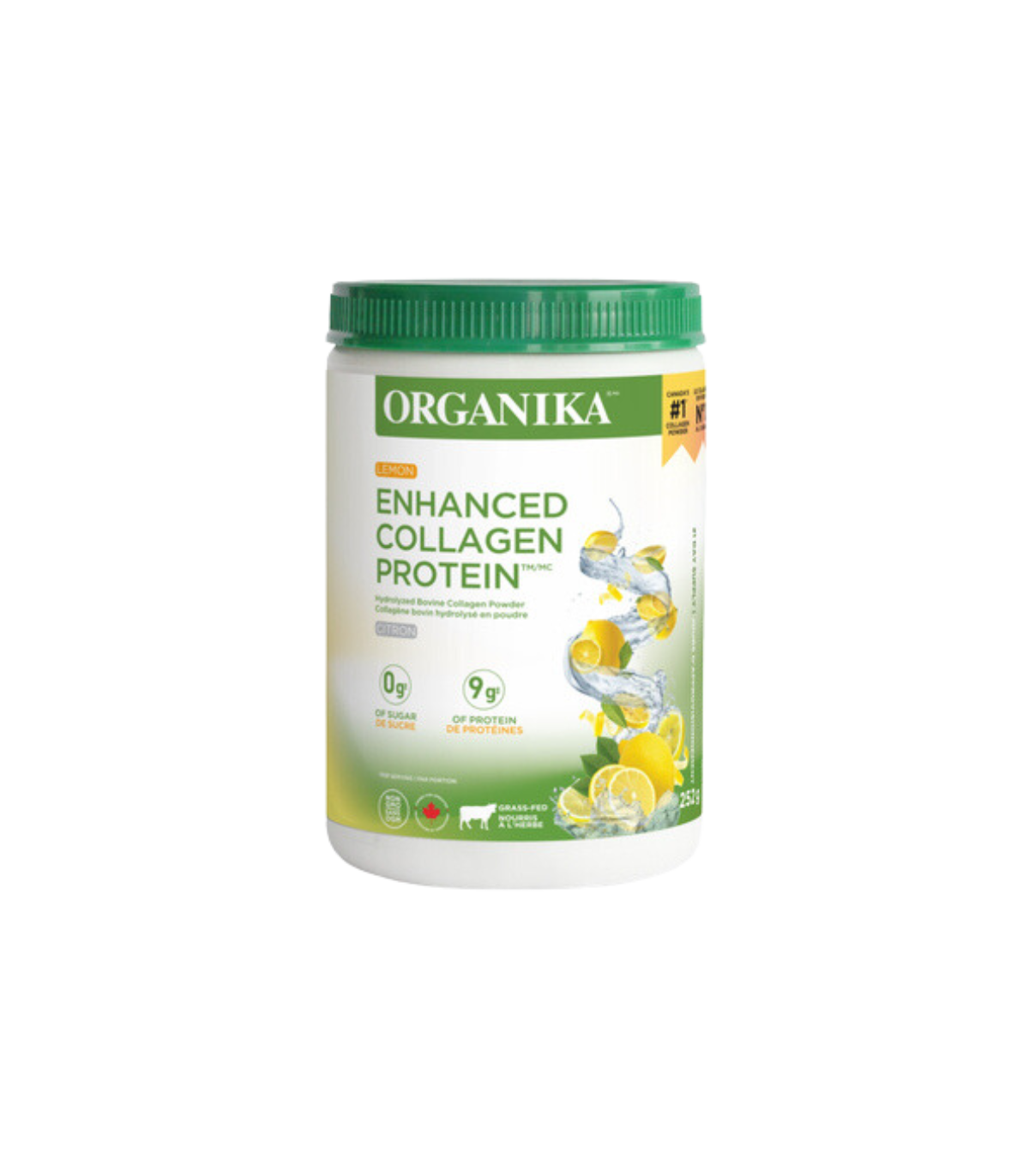 Organika Enhanced Collagen Protein Lemon 252 g | Unbeatable Prices, Daily Deals | VITASHOP