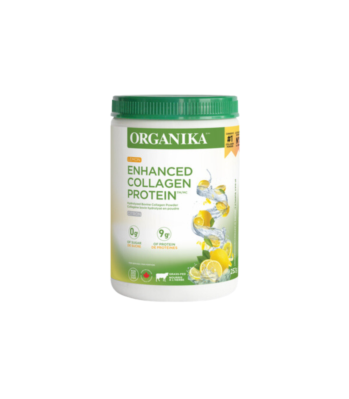 Organika 강화된 콜라겐 단백질 레몬 252g | 매일 업데이트되는 특가 상품 | VITASHOP