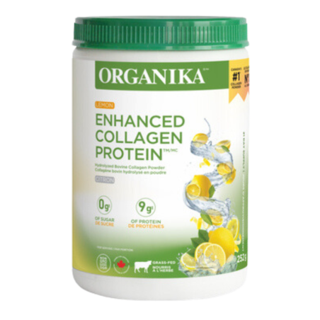 Organika Enhanced Collagen Protein Lemon 252 g | Unbeatable Prices, Daily Deals | VITASHOP