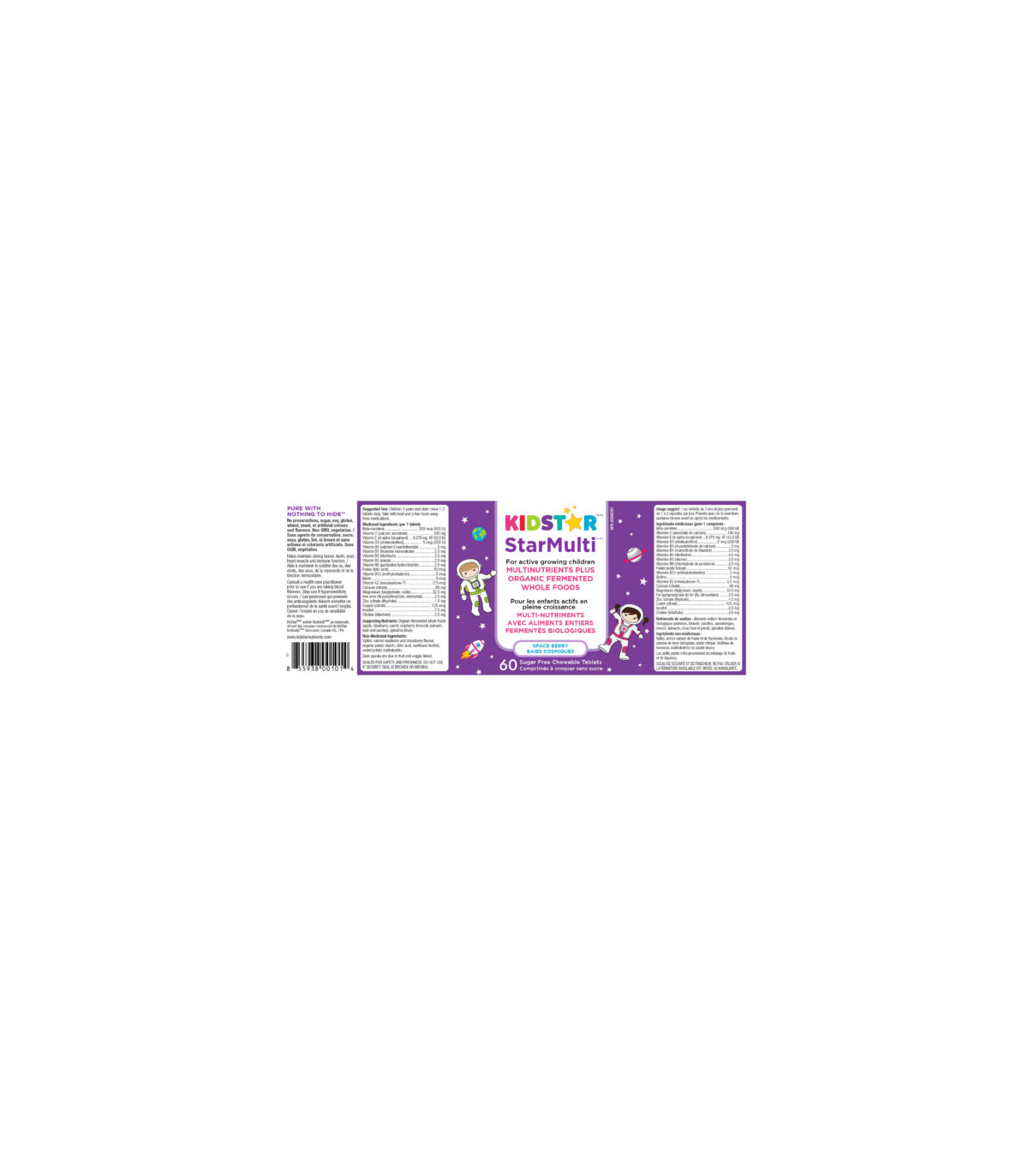 KidStar StarMulti Multinutrient Chewable Space Berry 60 Tablets | Unbeatable Prices, Daily Deals | VITASHOP