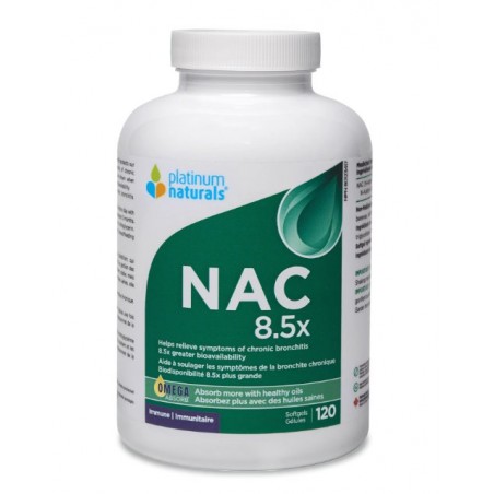 Platinum Naturals NAC 8.5x (N-Acetyl-L-Cysteine) 120 Softgels | 每天不同折扣, 全网最低价格 | 种类齐全的保健品店铺 VITASHOP, 只有你想不到, 没有你买不到 !