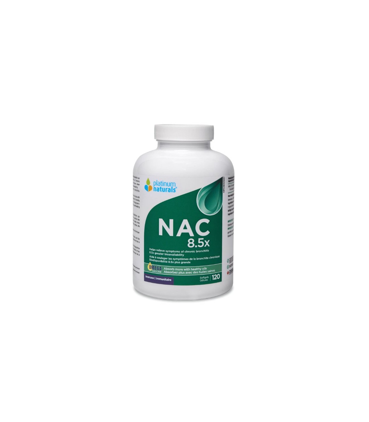 Platinum Naturals NAC 8.5x (N-Acetyl-L-Cysteine) 120 Softgels | 每天不同折扣, 全网最低价格 | 种类齐全的保健品店铺 VITASHOP, 只有你想不到, 没有你买不到 !