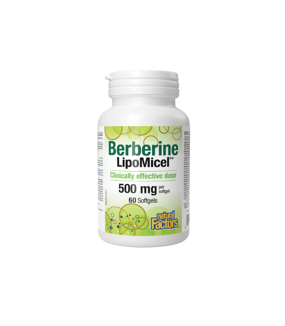 Natural Factors Berberine LipoMicel 500毫克 60 Softgels | 每天不同折扣, 全网最低价格 | 种类齐全的保健品店铺 VITASHOP, 只有你想不到, 没有你买不到 !