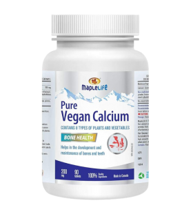 MapleLife Vegan Calcium 200 mg 90 Comprimés | VITASHOP | Acheter des vitamines en ligne en toute sécurité et simplicité
