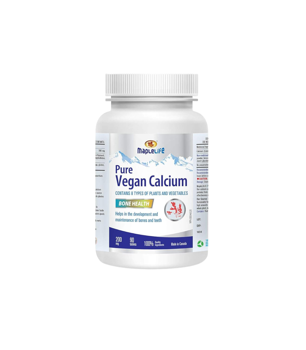 Maple Life Vegan Calcium 200 mg 90 Tablets | Unbeatable Prices, Daily Deals | VITASHOP