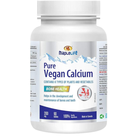 Maple Life Vegan Calcium 200 mg 90 Tablets | Unbeatable Prices, Daily Deals | VITASHOP
