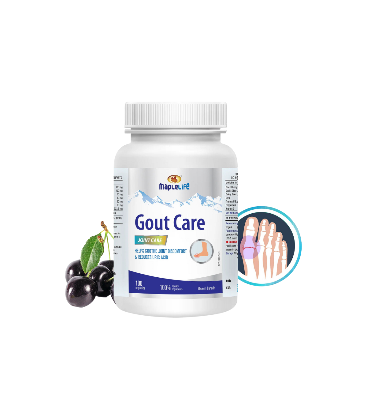 MapleLife Gout Care 100 Capsules | Acheter des vitamines en ligne de la manière la plus sûre et la plus simple qui soit | VITASH