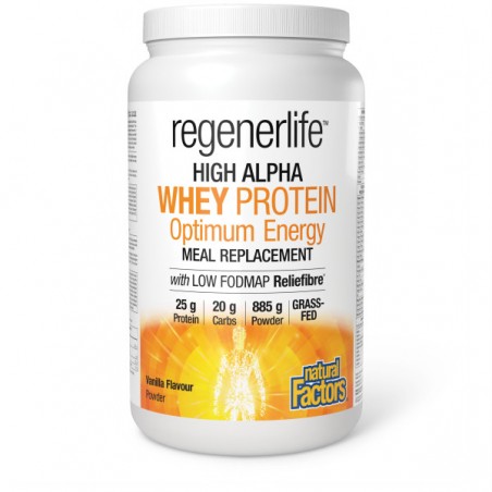 Natural Factors RegenerLife High Alpha Whey Protein Vanilla 885 g