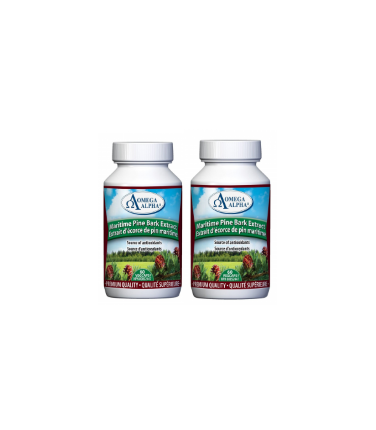 Omega Alpha [2 for Deal] 海松树皮提取物 60 粒素食胶囊 | 每天不同折扣, 全网最低价格 | 种类齐全的保健品店铺 VITASHOP, 只有你想不到, 没有你买不到 !