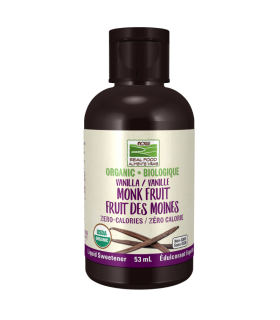 NOW Foods Organic Monk Fruit Liquid Sweetener Vanilla 53 mL | Unbeatable Prices, Daily Deals | VITASHOP