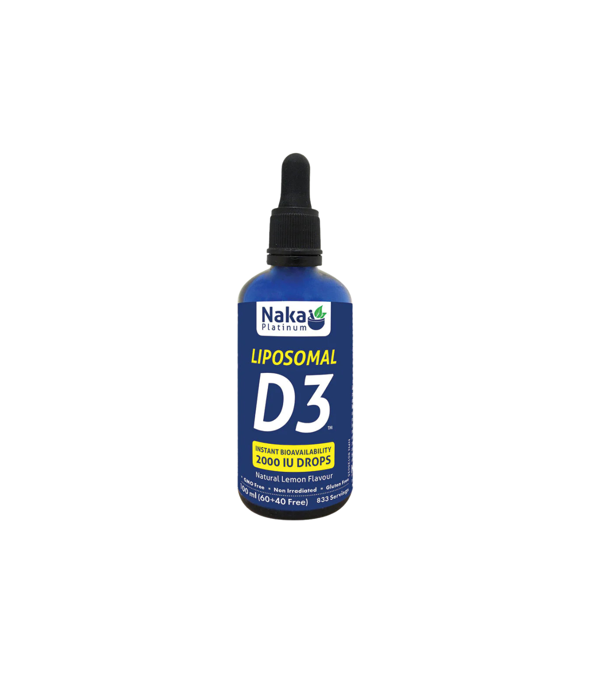 Naka 플래티넘 리포솜 D3 2000 IU 100mL 천연 레몬 맛 | 매일 업데이트되는 특가 상품 | VITASHOP