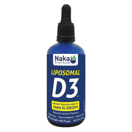 Naka Platinum Liposomal D3 2000 IU 100 mL Natural Lemon Flavour | Unbeatable Prices, Daily Deals | VITASHOP