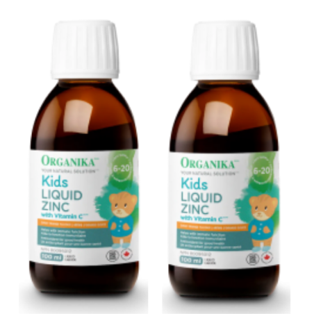 Organika [2 for Deal] 오가니카 키즈 리퀴드 징크 + 비타민 C 100ml | 매일 업데이트되는 특가 상품 | VITASHOP