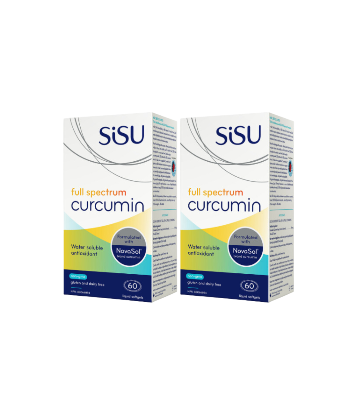 SISU [2 for Deal] 풀 스펙트럼 커큐민, 액상 소프트젤 60정 | 매일 업데이트되는 특가 상품 | VITASHOP