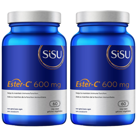 SISU [2 for Deal] 에스터-C 600 mg, 식물성 캡슐 60정 | 매일 업데이트되는 특가 상품 | VITASHOP