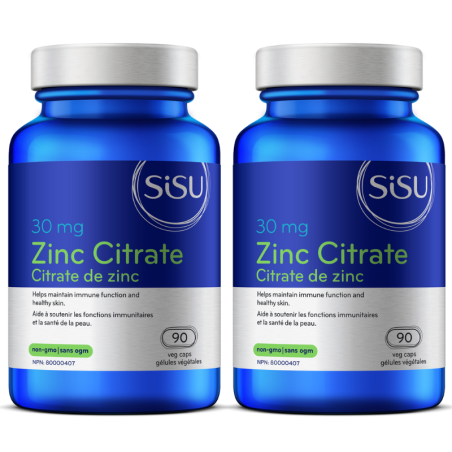 Citrate de zinc 30 mg, 90 gélules végétales | Safest & Easiest Shopping Vitamins Online | VITASHOP