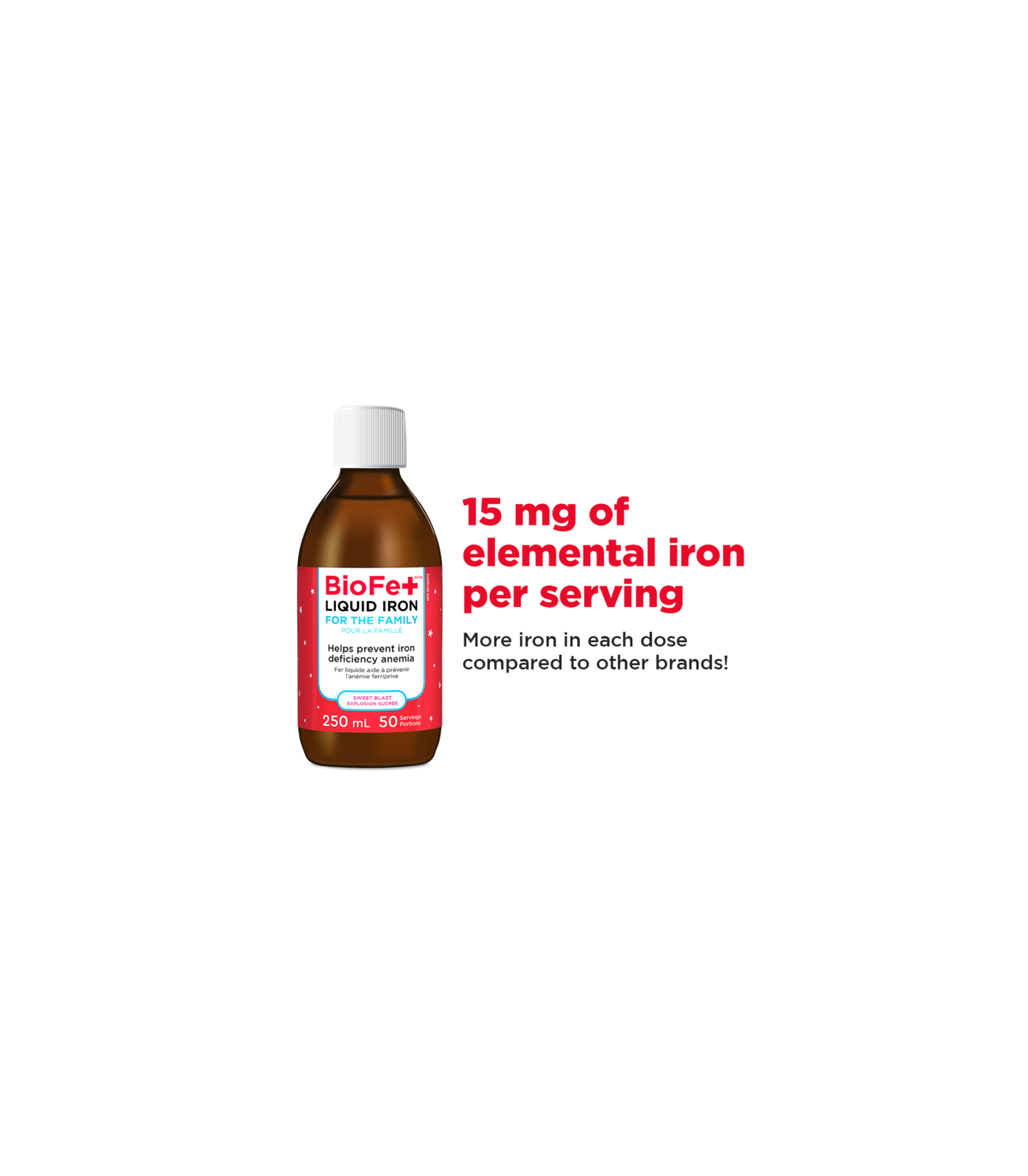 KidStar BioFe+ Iron Liquid KIDS LABEL Sweet Blast  250 mL | Unbeatable Prices, Daily Deals | VITASHOP