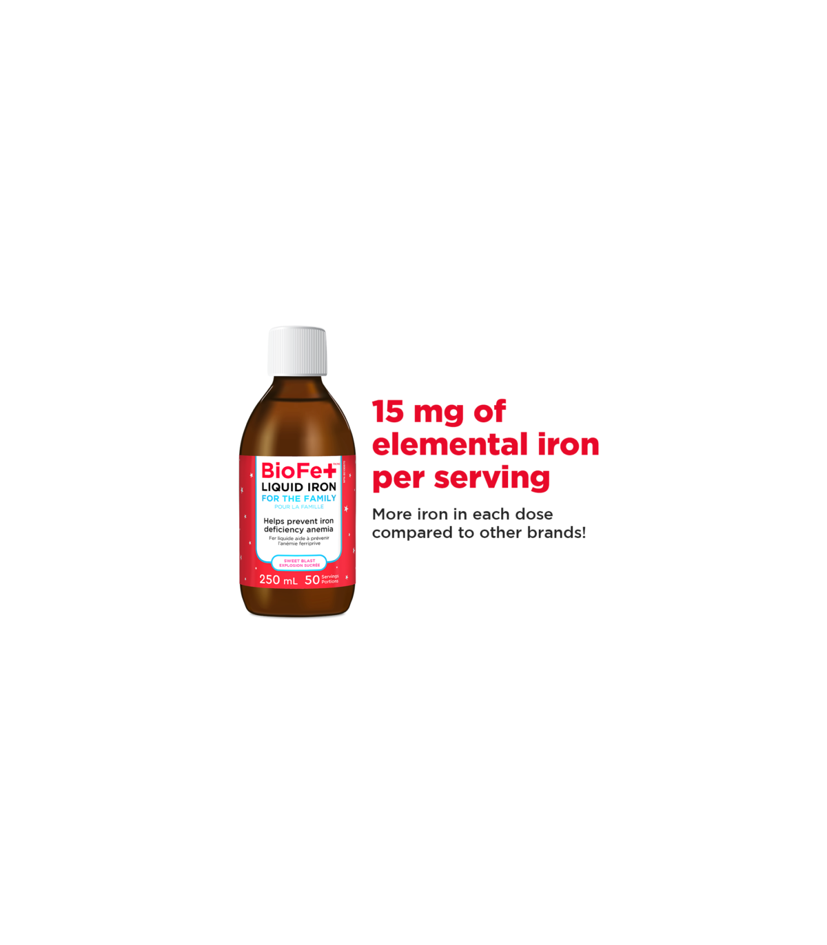 KidStar BioFe+ Iron Liquid KIDS LABEL Sweet Blast  250 mL | Unbeatable Prices, Daily Deals | VITASHOP