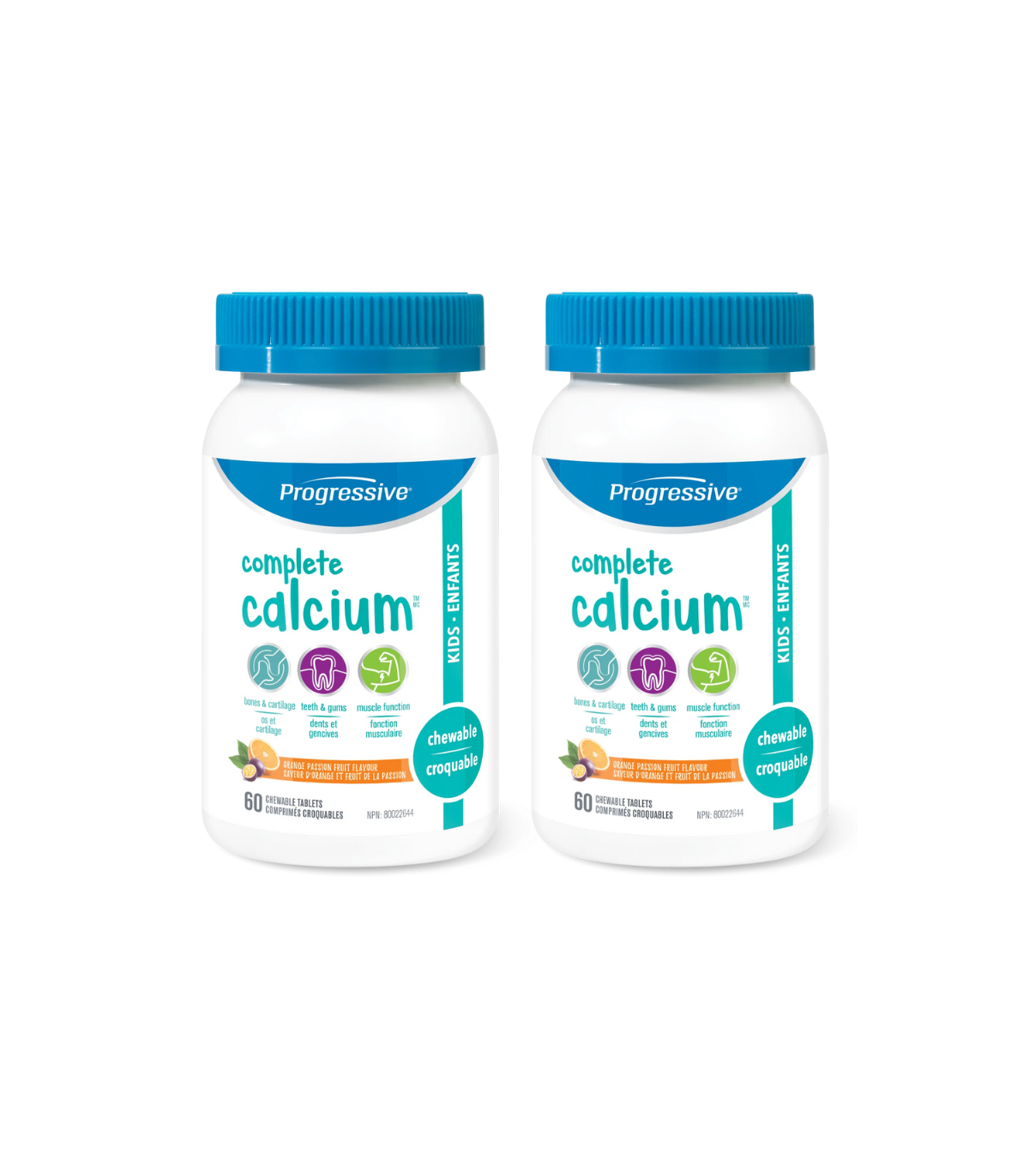 Progressive Nutritionals [2 for Deal] Calcium Kids Orange 60 Chewable Tablets | Unbeatable Prices, Daily Deals | VITASHOP