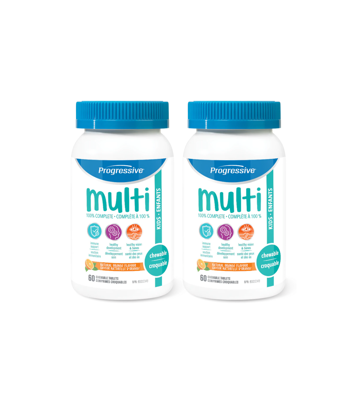 Progressive Nutritionals [2 for Deal] 다 아이 오렌지 60 Chewable 정제 | 매일 업데이트되는 특가 상품 | VITASHOP