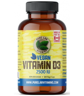 PURE LAB VITAMINS 비건 비타민 D3 2500IU 120 소프트젤 | 매일 업데이트되는 특가 상품 | VITASHOP
