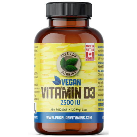 PURE LAB VITAMINS 비건 비타민 D3 2500IU 120 소프트젤 | 매일 업데이트되는 특가 상품 | VITASHOP