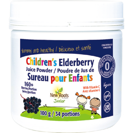 New Roots Children's Elderberry Juice Powder 100g | Unbeatable Prices, Daily Deals | VITASHOP